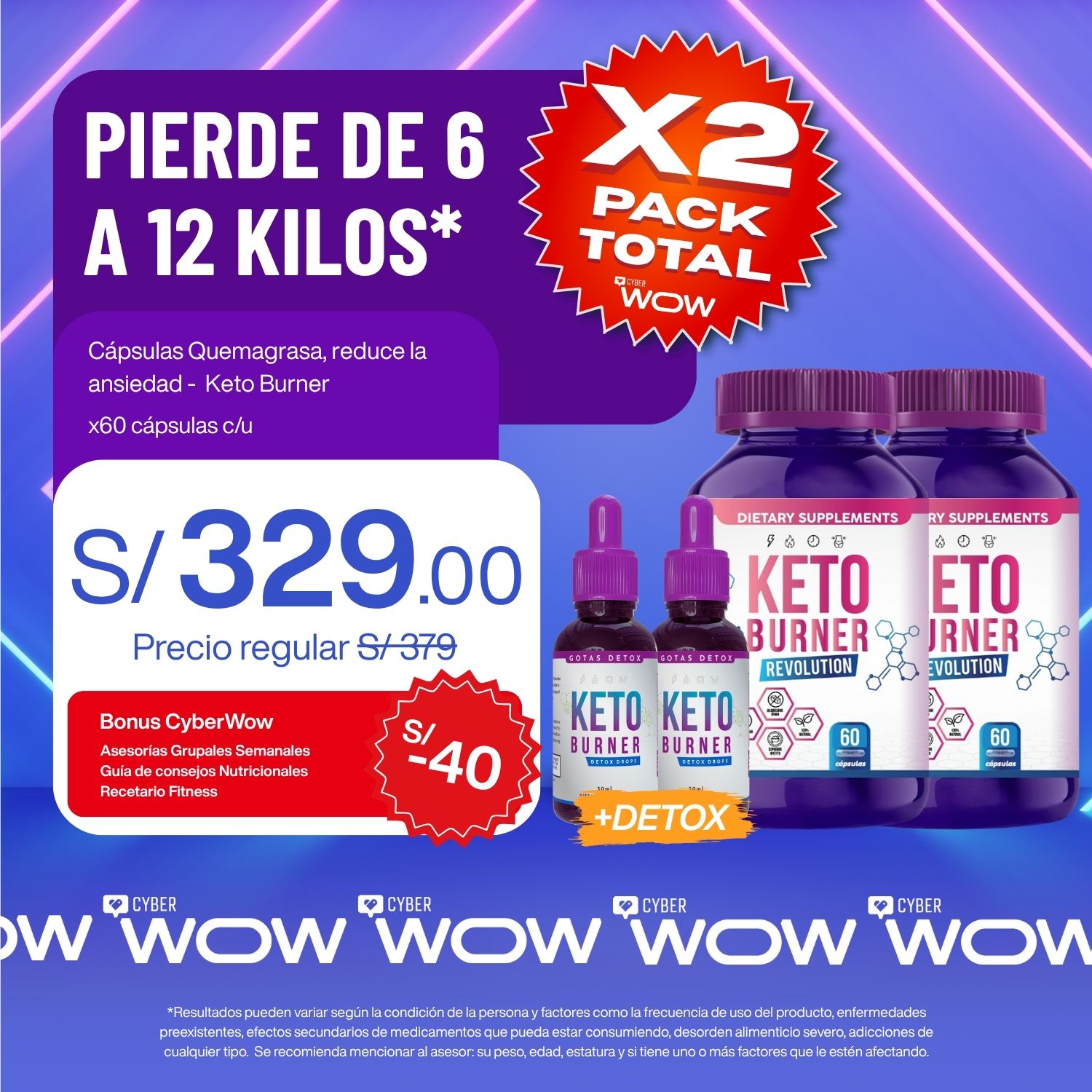 Pack Total WOW - Keto Burner + Detox